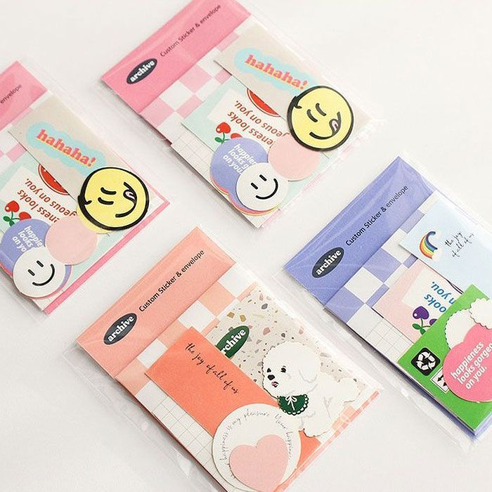 커스텀 스티커 봉투세트 