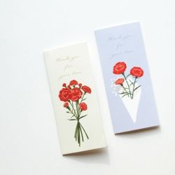 Carnation Card with Envelope part 03, for Cash Gift