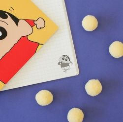 Crayon Shin Chan Grid Steel Note