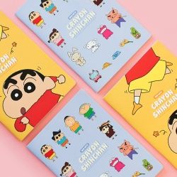 Crayon Shin Chan Grid Steel Note