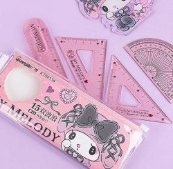 Sanrio ruler 4p set,random