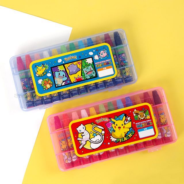 POKEMON 12Colored Crayon