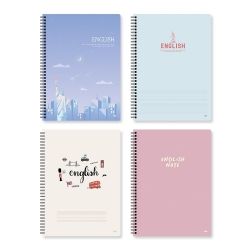 English Writing Spiral Notebook for Aged 14-19