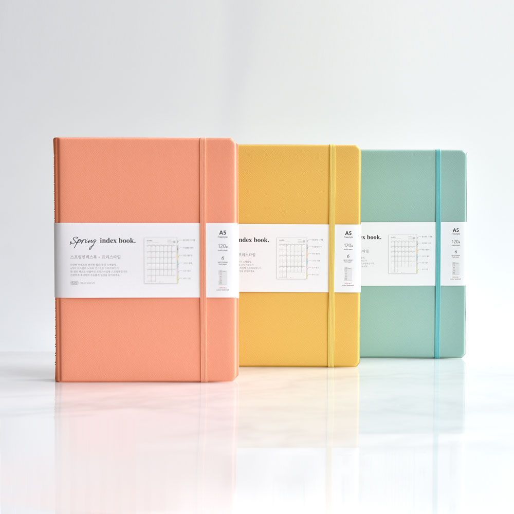 Spring Index Book Weekly Planner - Free Style, Undated  