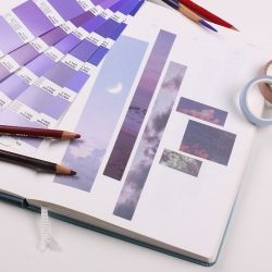 Mood Sticker - Purple Scene