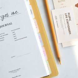 Spring Index Book Weekly Planner - Free Style, Undated  