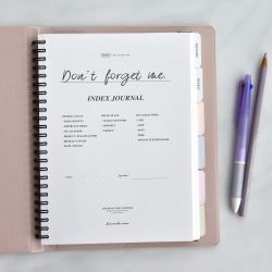 Spring Index Book Weekly Planner - Free Style, Undated  