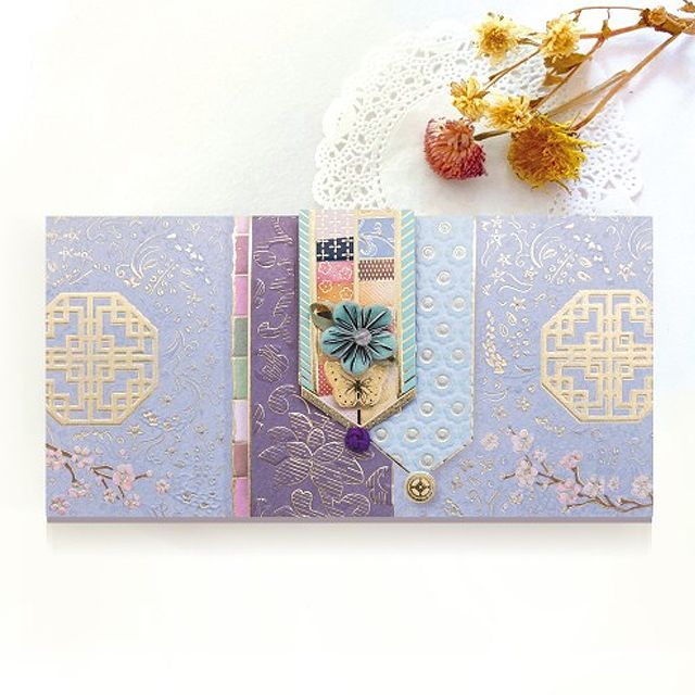 [FB225-1] 꽃망울 조각보 봉투 