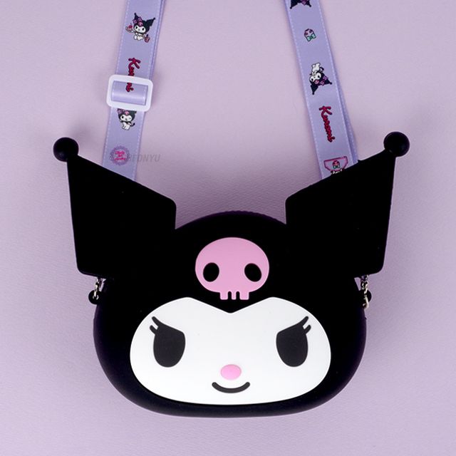 Kuromi Black 2XL Face Cross Bag