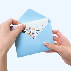 Cheering Thanks Card ,(2pcs 1set)