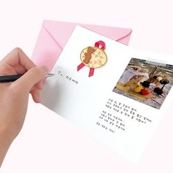 Cheering Thanks Card ,(2pcs 1set)