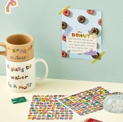 Rainvbow Typo Sticker