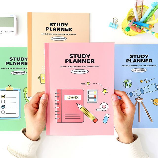 Elementary School Life Study Planner for 1 Month with Reward Stickers, for the Upper Grades