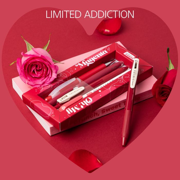 Oh My Magenta Set, Ballpoint(2)+Mechanical Pencil(1)+Maker(1)