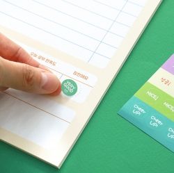 Elementary School Life Study Planner for 1 Month with Reward Stickers, for the Upper Grades