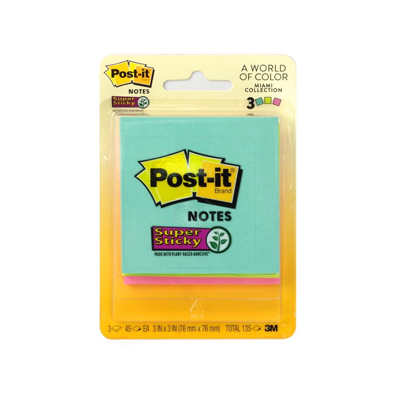 Post-it Note Super Sticky Miami 3321 (76x76)