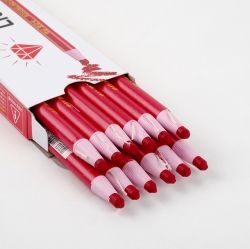 Colored Pencil Red Color for Glass, 12pcs 