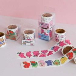 Jelly Bear Roll Sticker -  01 Fruit