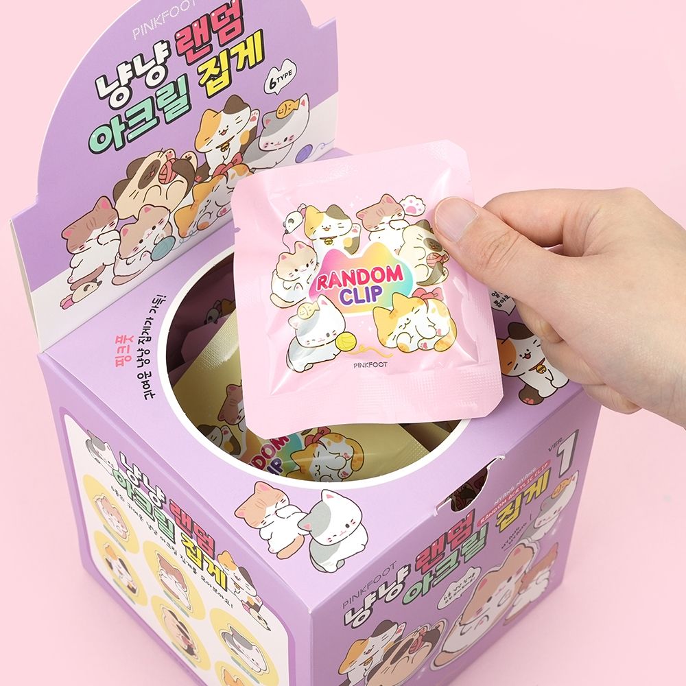 Nyang Nyang Random Acrylic Clip, Set of 30