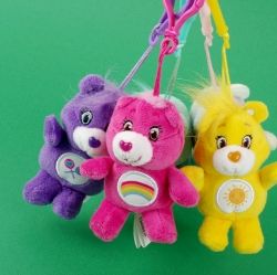 Care Bears 10cm Keyring - Cheer Bear