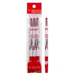 Checking Pencils Red Color, 3ea 