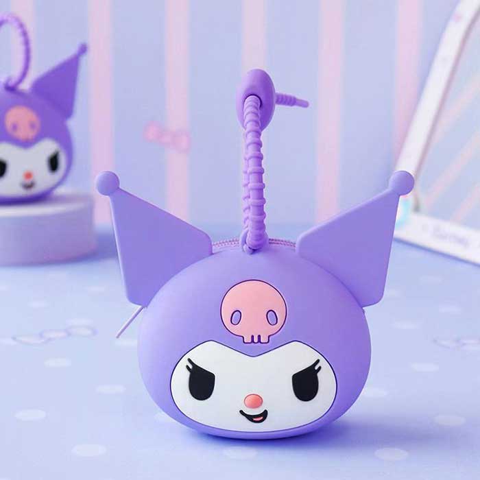 Kuromi Purple Face Mini Keyring