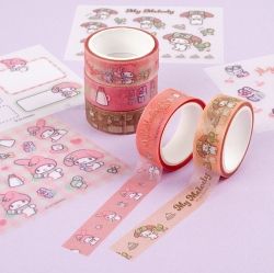 My Melody Pearl Masking tape and Diary Deco Sticker Set