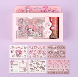 My Melody Pearl Masking tape and Diary Deco Sticker Set