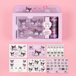 Kuromi Pearl Masking tape and Diary Deco Sticker Set