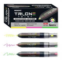 Mungyo 3 in 1 Multicolor Highlighter (6pcs 1set)
