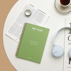 Mid Year Weekly Planner A5 for 6 Months, Undated 