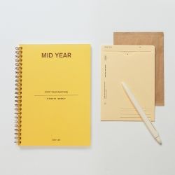 Mid Year Weekly Planner A5 for 6 Months, Undated 