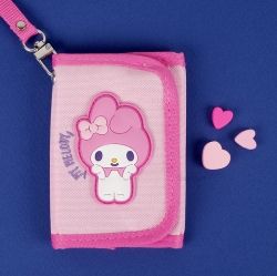 My Melody Cute Wallet with Neck Strap, Coin and Card Holder