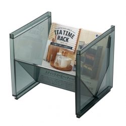 INOMATA Tea Time Rack - Clear Black