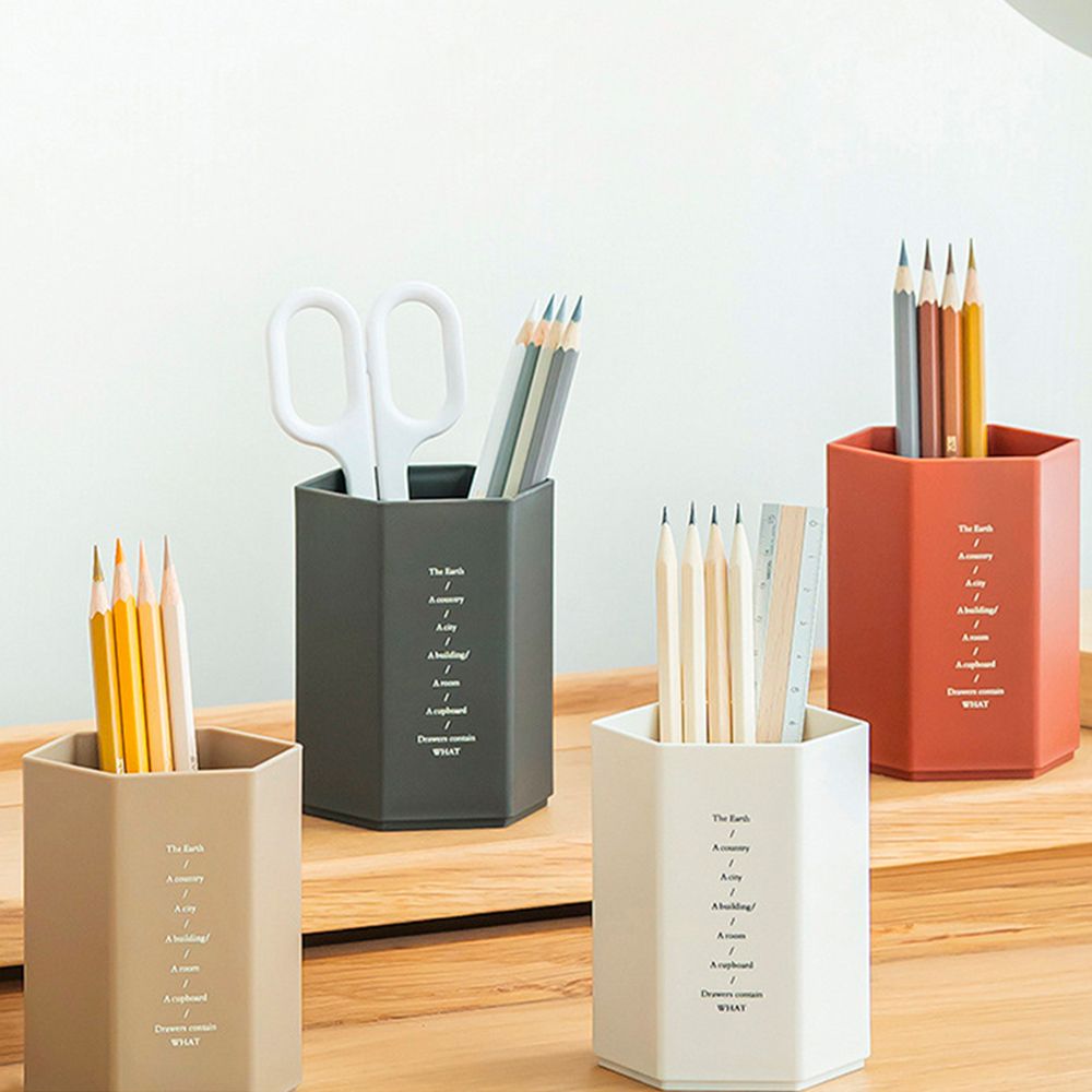 Hexagon Storage Desk Organizer Pencil Holder
