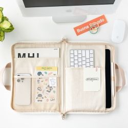 Brunch Brother Poodle Open Laptop Pouch 13Type