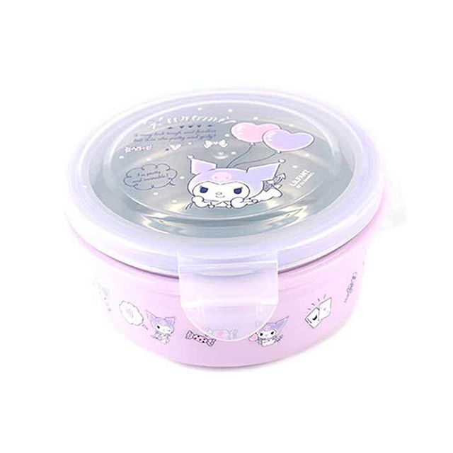 Kuromi Round Stainless Lunch Box