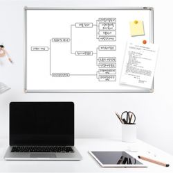 White Board (Steel Section) 300X500mm