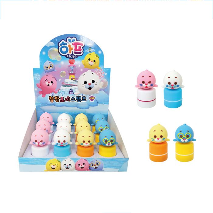 Harp and Friends Toy Stamp, set of 12