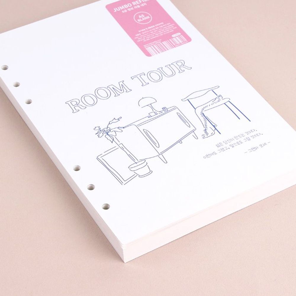 [A5] 6-Ring Jumbo Refill Blank Paper 