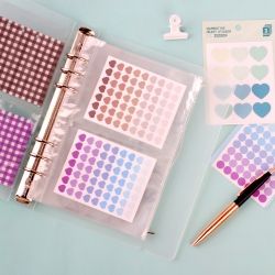 [A5] 6-Rings Binder Refill File for Stickers, 10Sheets 