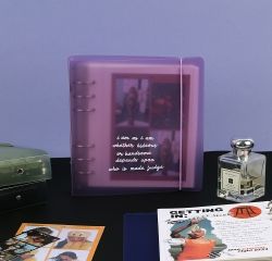 [A6] 6-Ring Square PP Color Binder Cover 