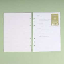 [A5] 6-Ring Jumbo Refill 7mm Line Paper 