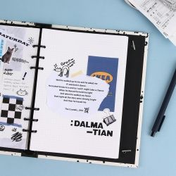 [A5] 6-Ring Jumbo Refill 4mm Grid Paper 