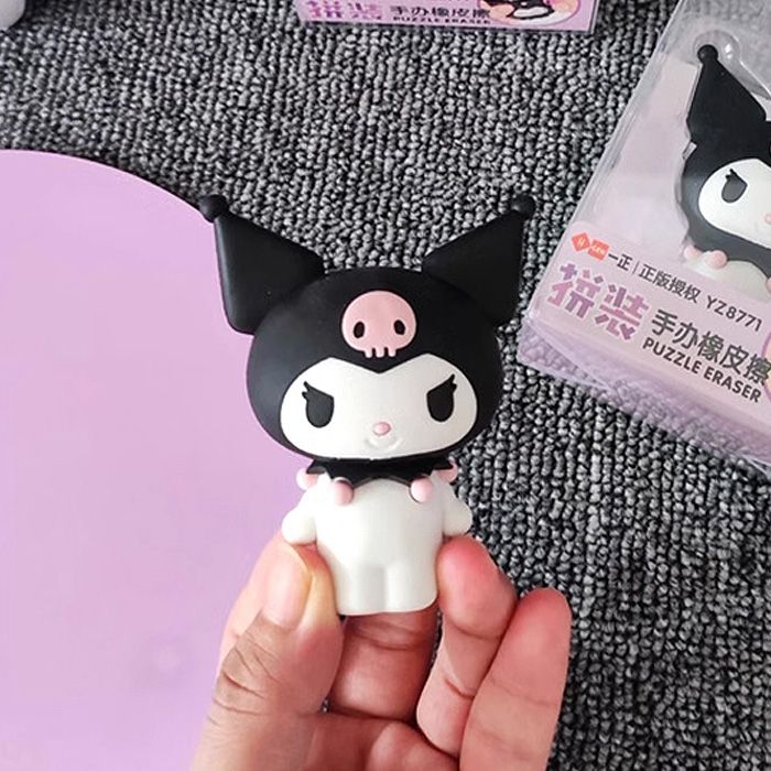 Sanrio Kuromi Figure 3D Puzzle Eraser