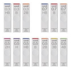 Uni Mechanical Pencil Leads Refill, Set of 10