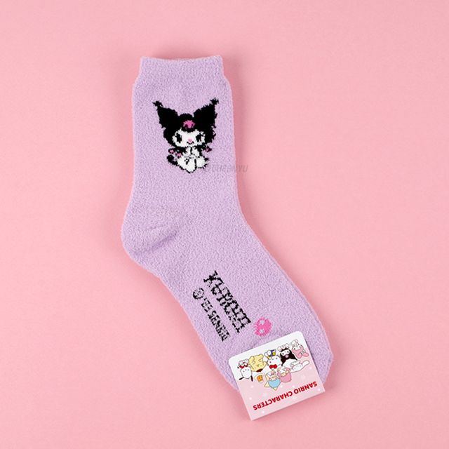 Sanrio Candy Fluffy Crew socks, One Size 220-260mm