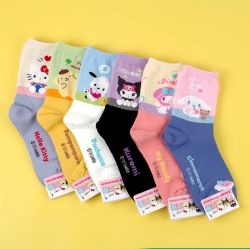 Sanrio Color Match Long socks, One Size 220-260mm