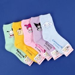 Sanrio Candy Fluffy Crew socks, One Size 220-260mm