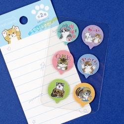 Mofusand Sticky Memo Tabs, Speech Bubble 